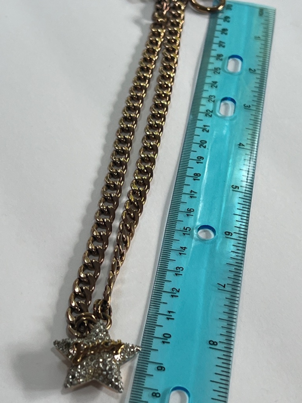 Gold Chain Necklace with Crystal Star Pendant by - Picture 4 of 7